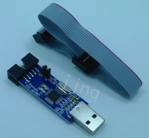 Arduino 10 Pin Cable  USBASP USBISP AVR Programmer Adapter USB ATMEGA8 ATMEGA128
