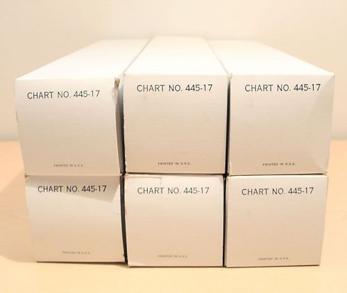 6x Rolls Heath 445-17 Chart Paper