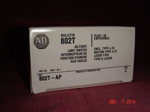 Allen Bradley 802T-AP Ser J Oil Tight Limit Switch  (1-NIB)