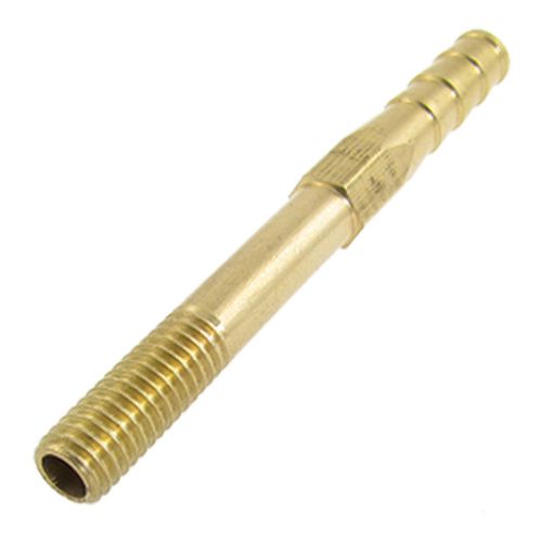 Gold tone brass male 8mm dia coarse thread hose tail mould pipe nipple for sale