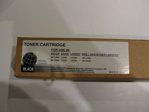 Toner Cartridge - BLACK - Compatible with * Ricoh * Savin * Lanier * NRG *