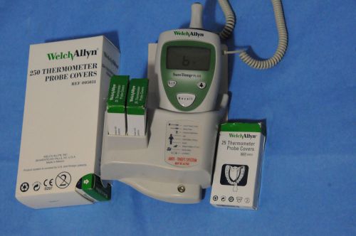 welch allyn suretemp plus 690 thermometer with wall mount and 300 probe covers