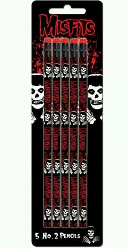 The Misfits Splatter 5-Piece Pencils