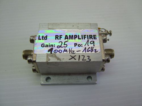 RF Amplifier 100MHz - 1GHz 19dBm VHF UHF X123 SMA