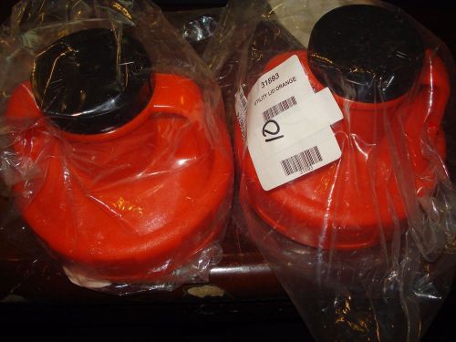 Oil safe utility lids orange 31893 qty 2 lids |nj1| for sale