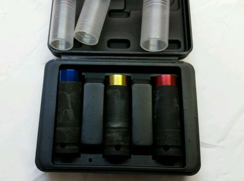Oem 24227 3 piece super strenght thin wall wheel nut impact socket set for sale