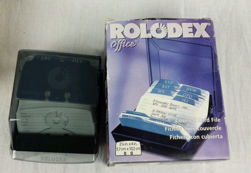ROLODEX 67093 NIB (New In Box) ~ 2 1/4&#034; x 4&#034; Petite Covered Card File 250 cards