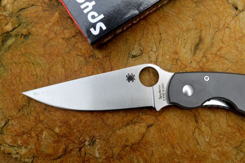 Spyderco C36TIP Folding Knife CPM S30V Titanium Handle Tactical Limited Edition!