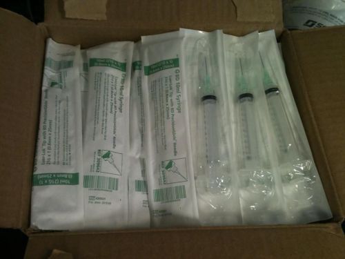 NEW-bd 10 ml syringe luer-lok tip with precision glide needle sterile Case -100