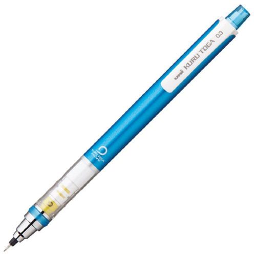 0.3m High Grade Auto Lead Uni Kurutoga blue Pointed Mechanical Pencil M34501P.26