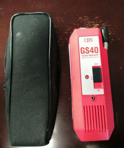 Cps gs40 leak-seeker combustible gas detector / with ear piece and case. for sale