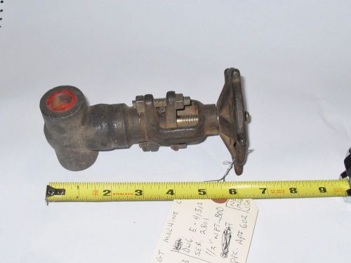 Forged Steel Gate Valve 1/2&#034; NPT - 800 Heavy Duty Made In USA