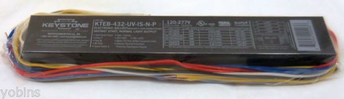 Keystone Electronic Ballast 3 or 4 Lamp  120V/277V KTEB-432-UV-IS-N-P 1259