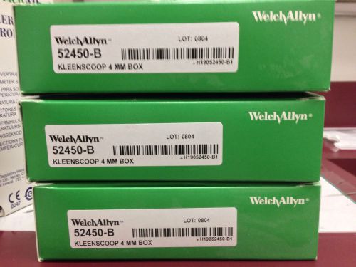 3 BOXES OF NEW WELCH ALLYN KLEENSCOOP CERUMEN REMOVAL SPECULA ; 52450-B: 100/BX
