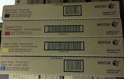 Genuine Xerox Docucolor 700 / 700i / 770 / J75 / C75 Toner CMYK