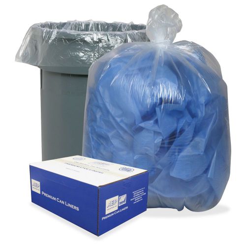 Webster 0.8 Mil Heavy-duty Low-density Liners - 60 Gal - 38&#034; X 58&#034; - 0.80 Mil