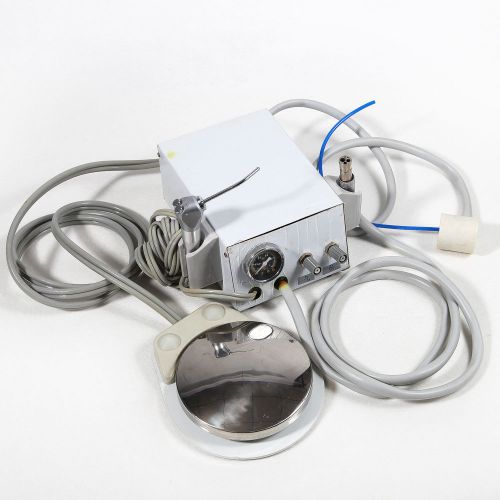 Portable Dental MINI Turbine Unit 3-way Syringe Foot Pedal Control Dentist Lab