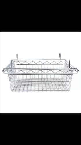 Alera Sliding Wire Basket For Wire Shelving, 18w x 18d x 8h, - ALESW59WB1818SR