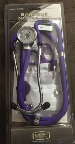 Josie&#039;s Sprague-Rappaport Nurse Kit, Stethoscope,Scissors,Badge Reel PURPLE