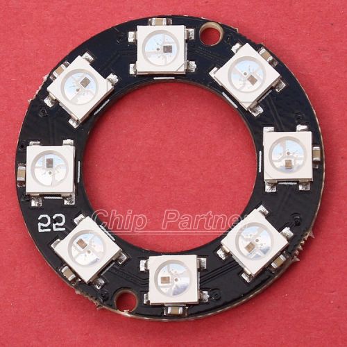WS2812 8-Bit RGB LED Ring Lamp Panel 5050 Built-in RGB Driver for Arduino