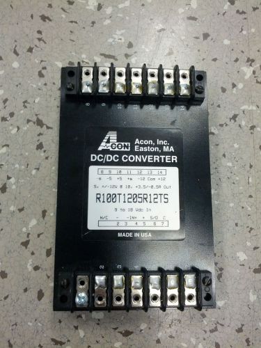 ACON R100T1205R12TS DC-DC 12Vin +5 +12 -12 Vout 100W R100T1205