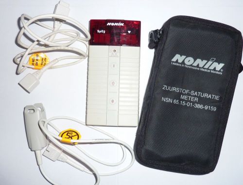 Nonin 8500 Pulse-Oximeter SPO2 CE-marked with carrying case