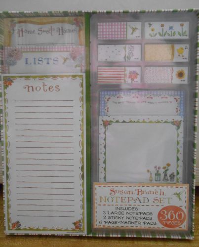 Susan Branch Notepad Set ~ 360 Pieces ~ Planners ~ Sticky Notes, Flags~ NEW!