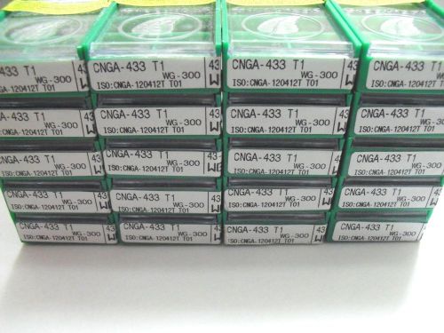 (100pcs) CNGA 433 T1 WG-300 Greenleaf Ceramic Insert