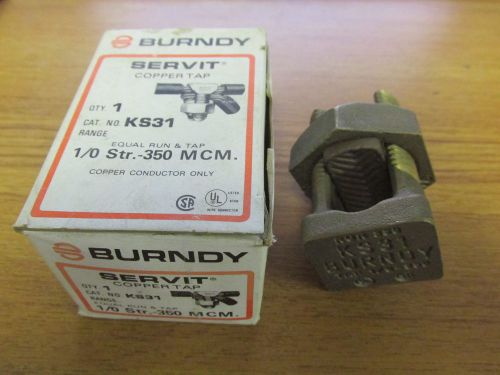*new* burndy servit split bolt connector ks31 .... wd-51a for sale