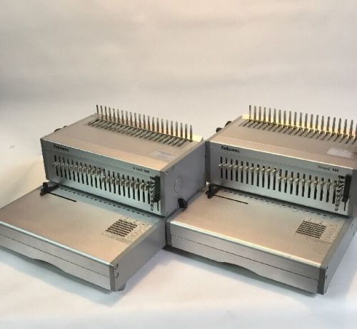 Lot of 2 Fellowes Orion E 500 Electric Comb Binding Machine