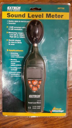 Extech sound level meter 407732 backlit display, new in sealed package