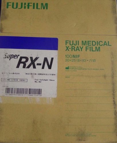 Fujifilm 20 x 25 - 8 x 10 Super RX-N X-Ray Film 100 Sheets