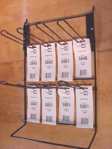 Wire Pegboard Retail Display Rack For Blister Pack Spark Plugs +