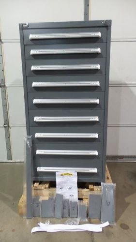 Stanley vidmar sep3140alvg 59x30x27-3/4 in 9 drawer 400 lb cap drawer cabinet for sale
