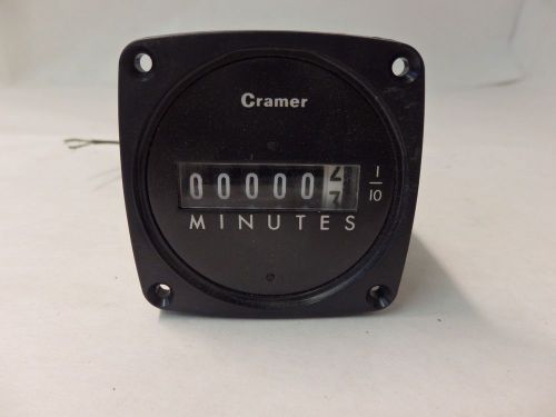 Cramer  10186  panel mount timer, 635 series, nonresettable, 11 counter meter a6 for sale