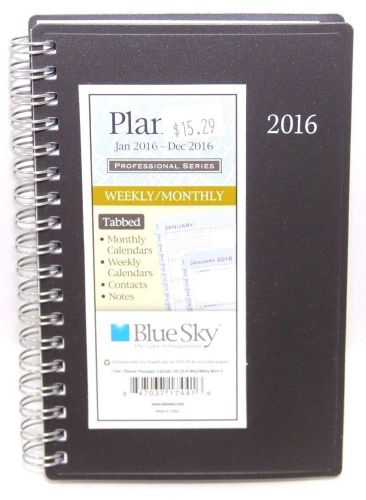 Blue Sky 17441 Weekly/Monthly 2016 Planner Passages 3.625&#034; x 6.125&#034; Black