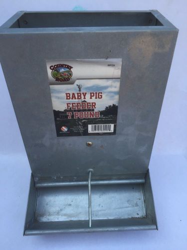 GALVANIZED 7 POUND CREEP STYLE FARM GRADE FEEDER BABY PIG PIGLET GOAT LAMB KID!!