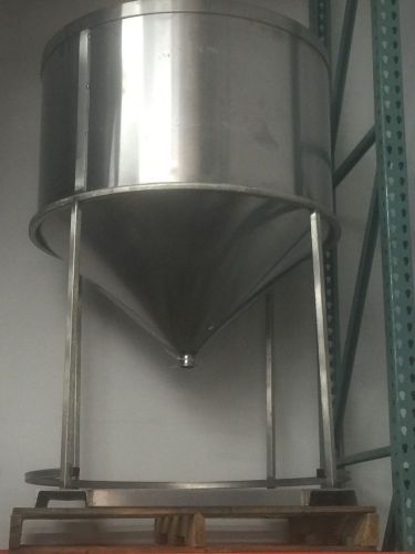 V Bottom Stainless Mixing Tank Approx. 70 Gal.