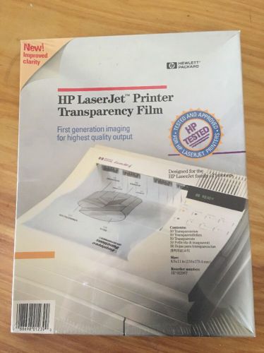 Hewlett Packard HP 92296T LaserJet Transparency Film 8.5x11 50 Sheets