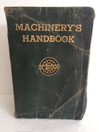 Vintage Machinery&#039;s Handbook 13th Edition Industrial Press Reference 1946