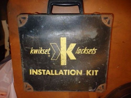 KWIKSET LOCKSET INSTALLATION KIT,LOCKSMITH,RESTORATION,VICTORIAN