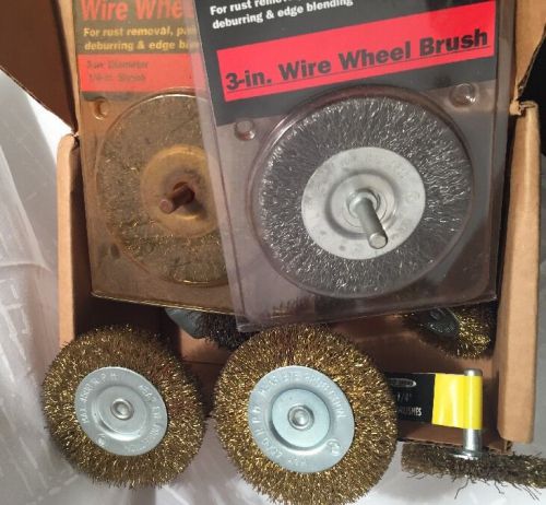 New and used mixed lot with 2 craftsman wire wheel brushes for sale