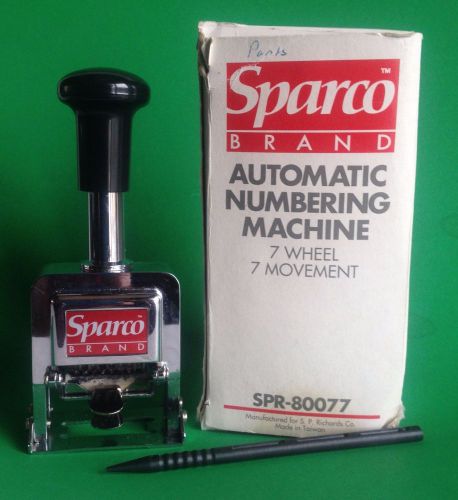 Sparco Numbering Machine 80077, Automatic, 7 Wheels