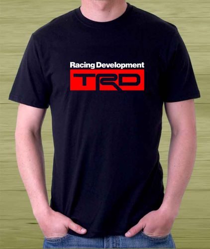 New !! TRD Toyota Racing Development Logo Men&#039;s Black T Shirt Size S to 3XL