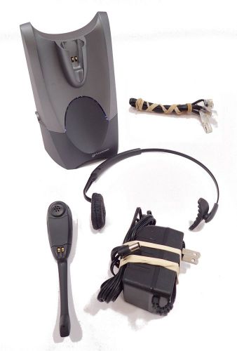 Plantronics cs50 wireless headset system w/headband and ac adapter for sale