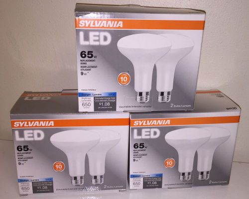 Sylvania Led 65 W 2 Bulbs (lot Of 3 6 Bulbs Total) New In box