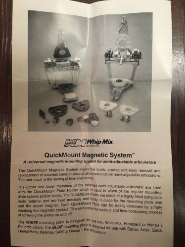 Whip Mix Quick mount magnetic System And Parts
