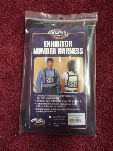 Weaver Leather Exhibitor Number Harness 4h M/L Medium Large New
