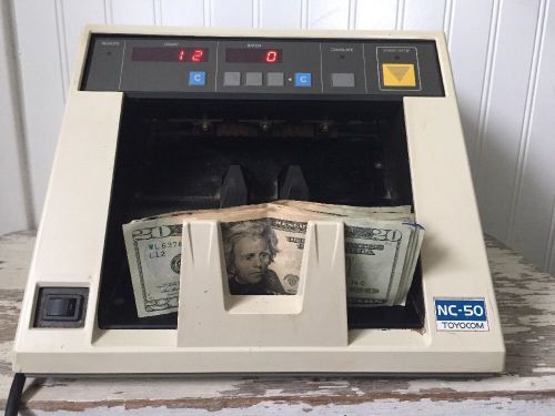 Nc 50 toyocom automatic currency counter tested cash bill money multi setting for sale