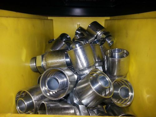 New 3/4 (male) msae x 3/4 hose crimp hydraulic fitting, t220-1217 for sale